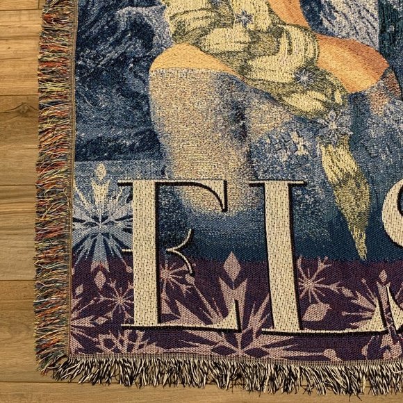 Disney Elsa Frozen Woven Throw Blanket 48 x 59 The Northwest Company Tapestry - Picture 10 of 11